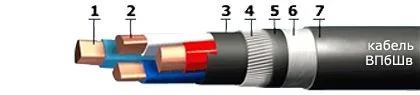 Кабель ВПбШв 3х6